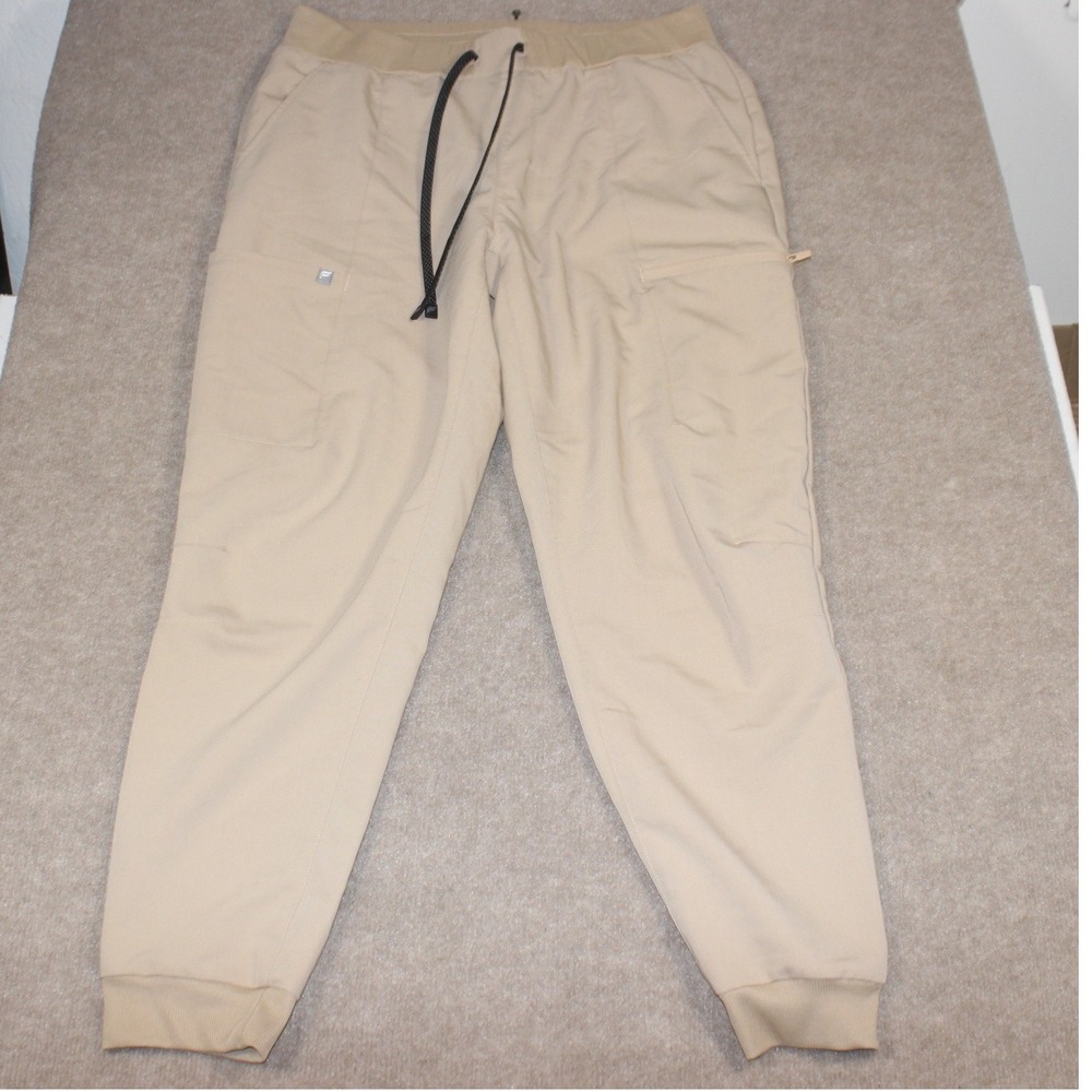 Fabletics Feel Good Performance Joggers XL Tan Khaki Cargo Athletic Pants Womens
